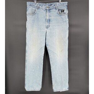 Vintage Harley Davidson Men's Traditional Light Wash Denim Jeans 36 USA Biker